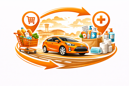Purchase and delivery of essential items